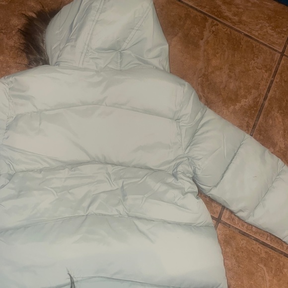 Girly Sage puffer waist length Coat - Picture 7 of 7